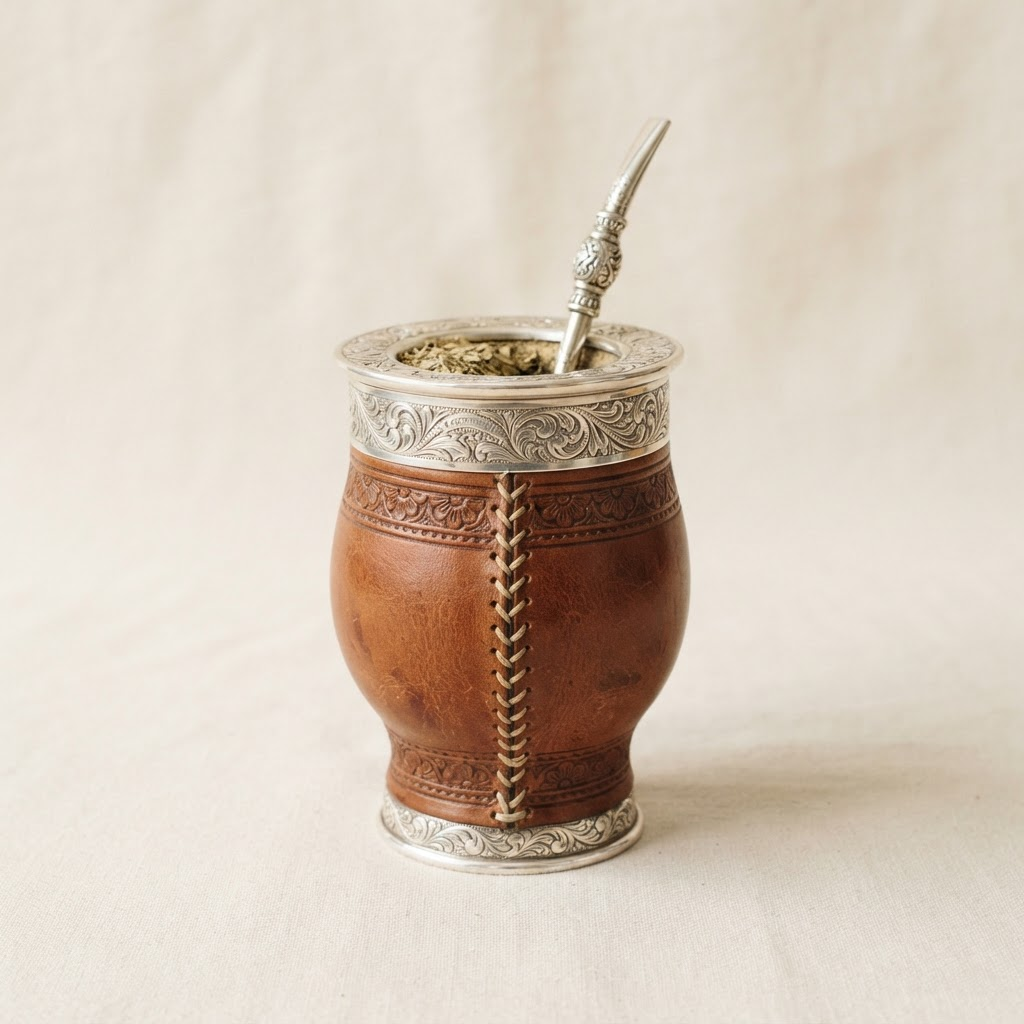 Mate imperial forrado en cuero